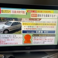 MITSUBISHI 32Ｖテレビ　無料　謝礼金3000円