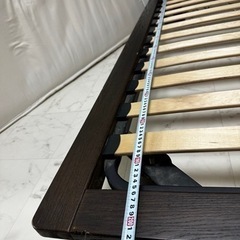 ★【無印良品】ダブル木製ベッドフレームセット マットレス無料