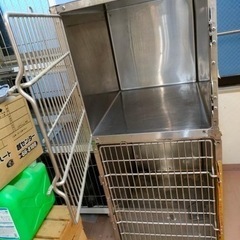 ペット　医療用　ケージ　ステンレス　犬　猫