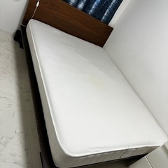 ★【無印良品】ダブル木製ベッドフレームセット マットレス無料