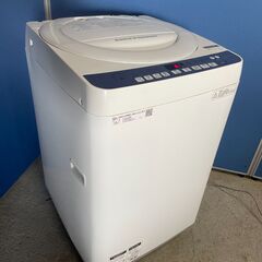 【良品】SHARP 7.0kg洗濯機 ES-T710-W 201...