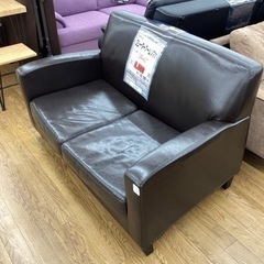 KI-73 【新入荷　リサイクル品】IKEA 2シーターアームソファ　ブラウン