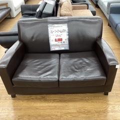 KI-73 【新入荷　リサイクル品】IKEA 2シーターアームソファ　ブラウン