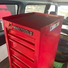 中古 マックツール ７段式 キャビネット 鍵付き MAC  工具箱