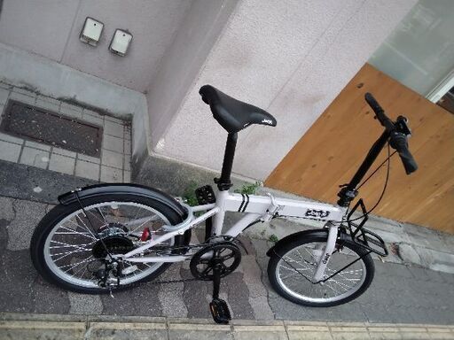 美品☆Jeep[JE-206G]20吋 折り畳み自転車 外装6段/SAND(サンド) Jeep 