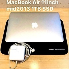MacBook Air 11inch mid2013 i5 1T...