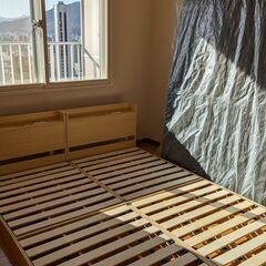 【受け渡し済み】クイーン Q　ダブル以上 160cm 木製ベッド...