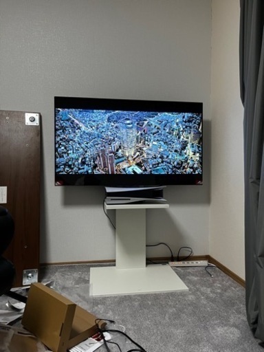 テレビ台 壁寄せテレビスタンド WALLウォール V2 ロータイプ (2020モデル) 32~60V対応 サテンホワイト EQUALS イコールズ