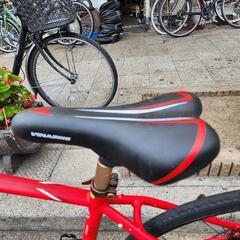 👉👉 MERIDA クロスバイク 700x28c 赤 サドル 新品 フレーム