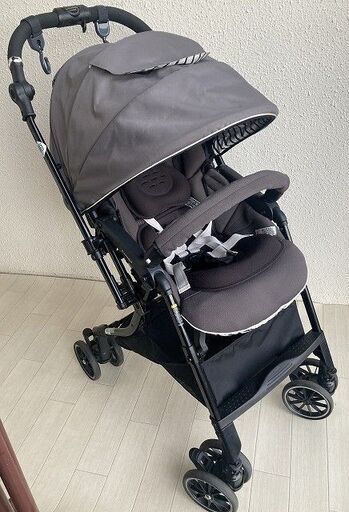 ベビーカー☆Combi(コンビ) スゴカル 4キャス compact エッグショック HH チャコールグレー 10089