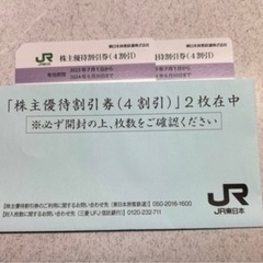 【ネット決済・配送可】JR東日本　株主優待割引券2枚