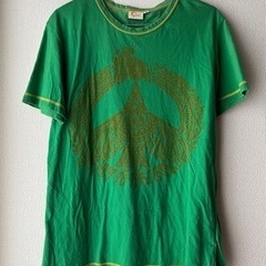 エスニック　アジアン　Tシャツ　インド　グリーン　緑