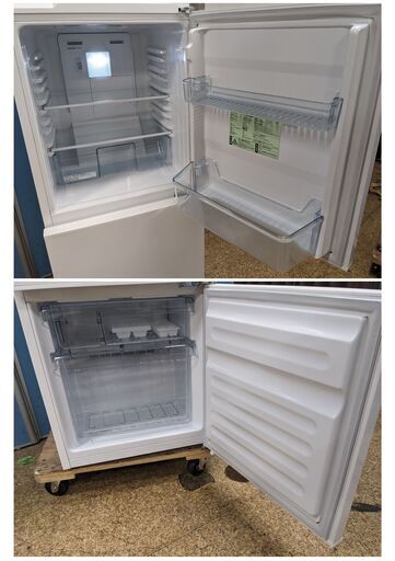 ☆TWIN BIRD ツインバード 2ドア 冷凍冷蔵庫 110L 2021年製 HR-F911 コンパクト 冷凍室横開きドア