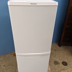 ☆2022年製 Panasonic 2ドア 冷凍冷蔵庫 138L NR-B14FW-W 右開き マット