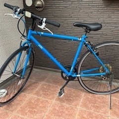 青い自転車　