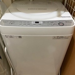【再掲載】SHARP 洗濯機　洗濯槽穴なし　2018年製