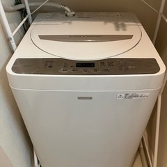 【ネット決済・配送可】SHARP 全自動洗濯機 ES-G55SC...