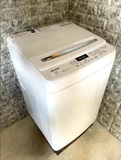 ハイセンス 全自動 洗濯機 7.5kg ホワイト HW-G75A 2018年製②