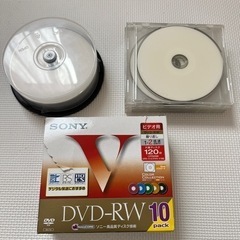 決定　録画やデータ保存に。DVD-RW BD-R 未使用　