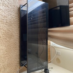 テレビ台(ブラック、天板ガラス製)