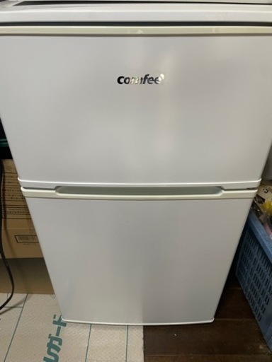 ★美品★COMFEE' 冷蔵庫 90L 2ドア RCT90WH 耐熱天板