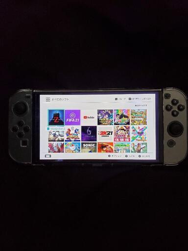本日限定になりますがNintendo Switch ニンテンドースイッチ 有機ELモデル Joy-Con(L)/(R) ネオンブルー・ネオンレッド ですがグレーに変更品