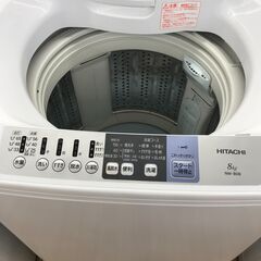 ☆ジモティ割あり☆ HITACHI 洗濯機 8.0kg 年式2018 動作確認 