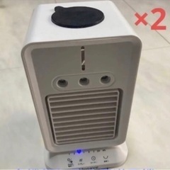 s79 ☆1台4役 多機能加湿噴霧送風機×2 USB電源 3段階...