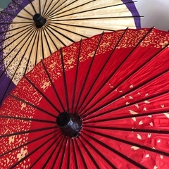 【ネット決済・配送可】和傘 日本舞踊 昭和 レトロ 番傘