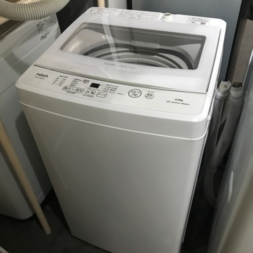ロ2309-800 AQUA 全自動電気洗濯機 AQW-S5MBK 5.0kg 2022年製 動作確認済 現状お渡し