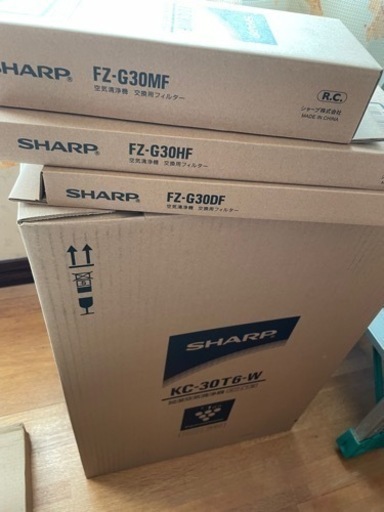 第二弾❗️新品未開封シャーププラズマクラスタースペアフィルター付き加湿空気清浄機未開封新品