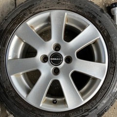 スタッドレスタイヤ&ホイールセット（中古）BORBET製　185/60/R15