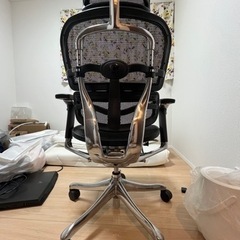 エルゴヒューマン プロ オットマン内蔵型 オフィスチェア ブラック 