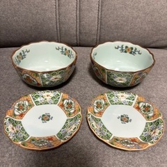 ＜新品・未使用＞有田焼 西雲窯 小鉢と小皿のセット　2客