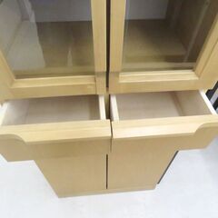北海道 千歳市/恵庭市 近郊配送 食器棚 ナチュラル 収納家具 店頭でのお
