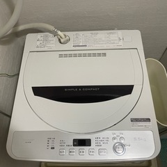 SHARP 2018年製 洗濯機 5.5kg