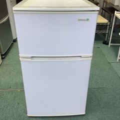 【リサイクルサービス八光】2017年製　ヤマダ　90L　ノンフロン2ドア冷蔵庫　YRZ-C09B1