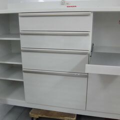 R658 高級高橋木工 キッチンボード、食器棚、幅140cm Used・美品