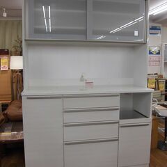 R658 高級高橋木工 キッチンボード、食器棚、幅140cm Used・美品