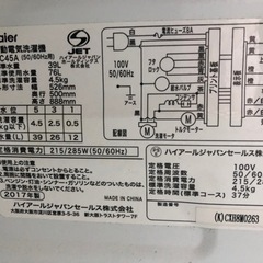 古い洗濯機