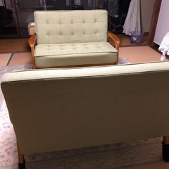 2人掛けソファー　2脚