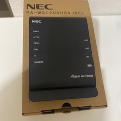 NEC Aterm WG1200HS4(NE) 製品型番 PA-...