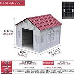 ☆HPYWTJY XDB-432S ペットハウス PET OUTDOOR HOUSE Sサイズ ピンク◆愛犬も大喜び