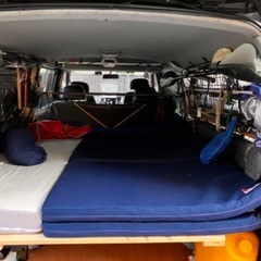 E25キャラバン（ロング）用　DIY車中泊ベッド【10/14まで】
