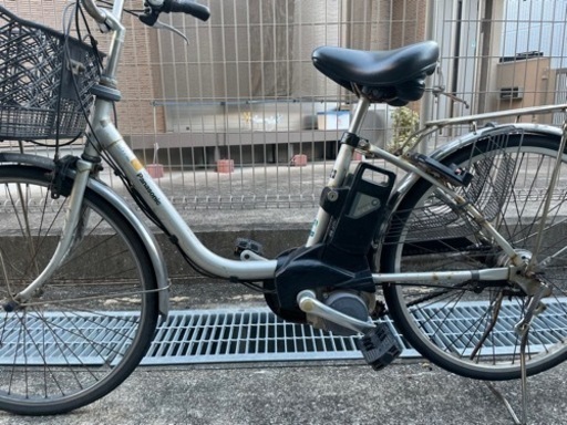 電動自転車 №3377 パナソニック ビビTX 26インチ シルバー 電動自転車