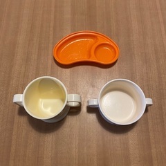 【差し上げます】赤ちゃん用食器（3点まとめて）