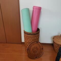 値下げ★アタ製   籠・カゴ 2個セット  雑貨収納  お洒落  バリ