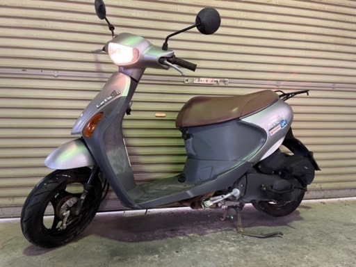 【売約済】実働 BT新品 バリ溝 スズキ CA41A レッツ4  4スト インジェクションバイク 原付 スクーター サイドスタンド付き シルバー