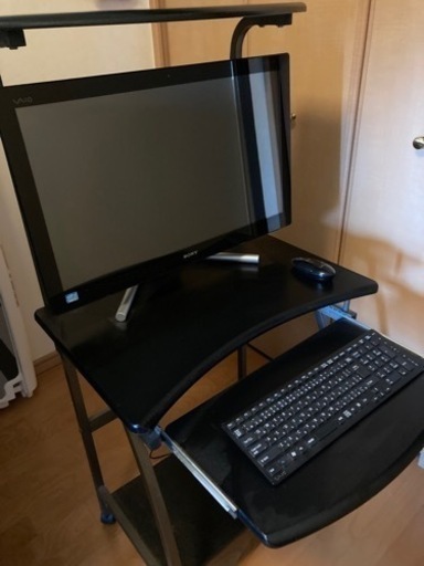 【Office＋PCデスク付き】SONY デスクトップPC VAIO Lシリーズ SVL24119FJB 24インチディスプレイ Windows10 Core i7 HDD2TB