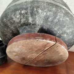 火鉢　鉄釜　火ばさみ　五徳　贈農地改革記念